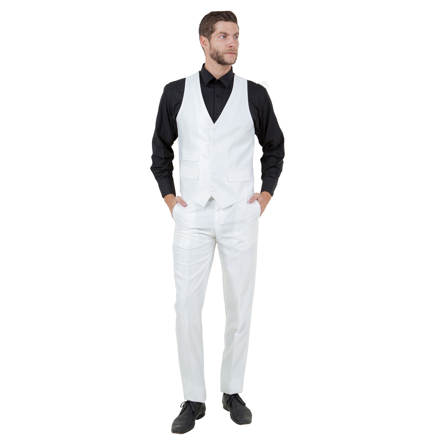 Ivory Men's Sharskin Slim-Fit 3-Piece Suit