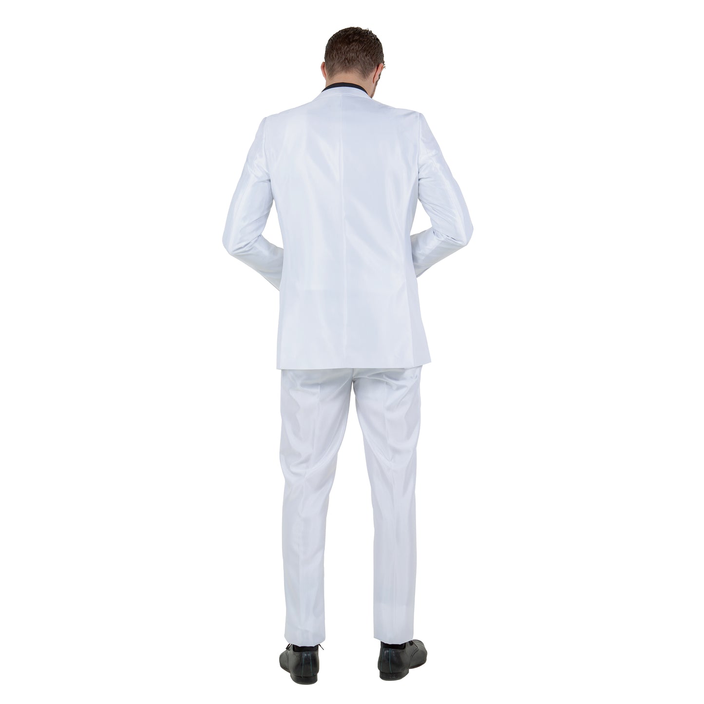 Dk. Taupe Men's Sharskin Slim-Fit 3-Piece Suit