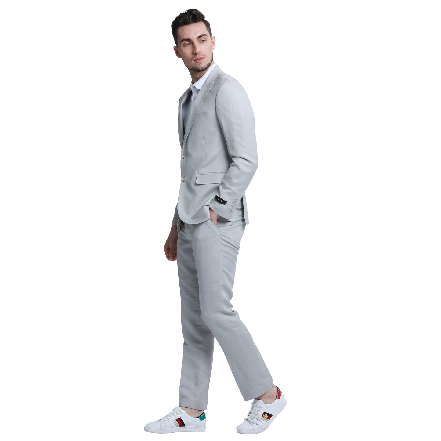 Men's Skinny Fit 2pc Linen Suit