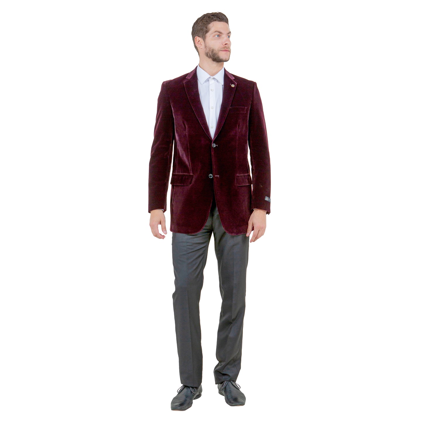 Men's Modern Fit Velvet Blazer Only